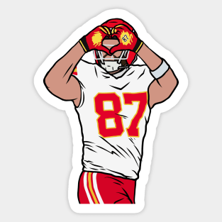 Travis Kelce Heart Sticker